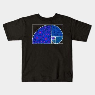 Floral Fibonacci Spiral Kids T-Shirt